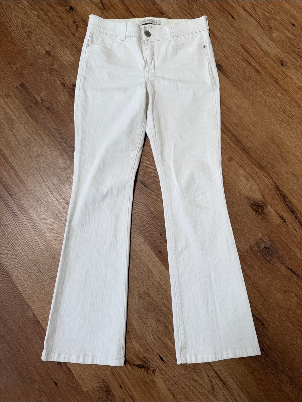 Vintage America White Boot Cut Jeans, size 8, EUC